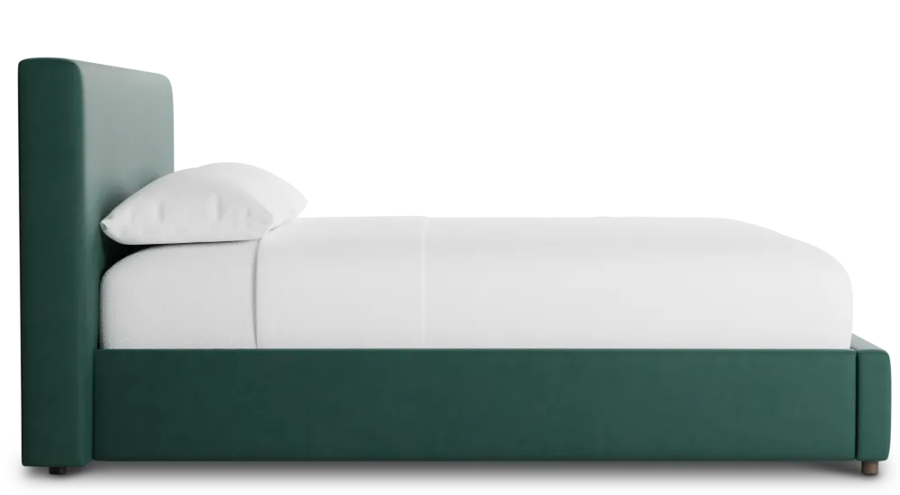 Grayton Joya Green 44" Upholstered Platform Bed