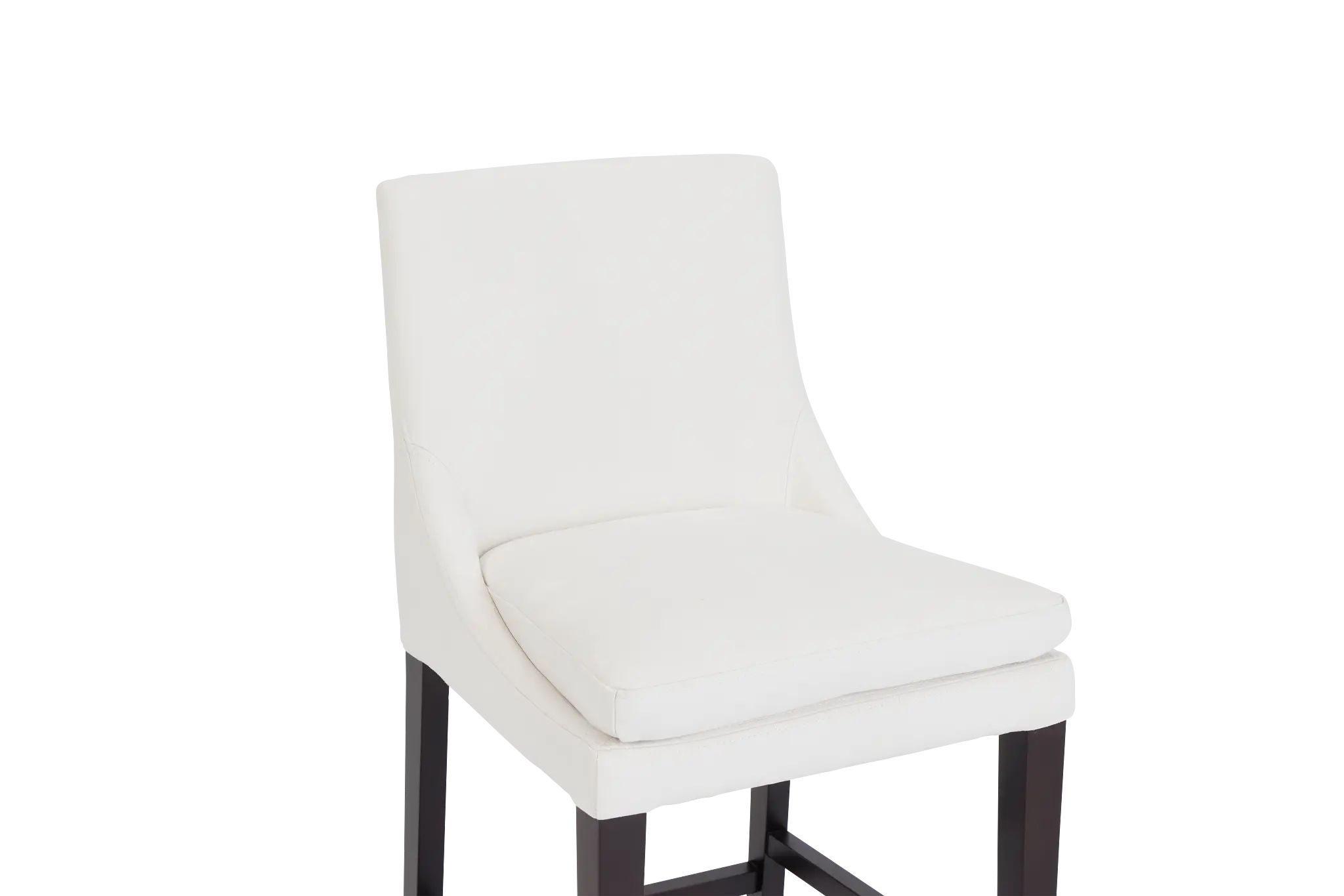 Tito White 24" Upholstered Barstool Tito White 24" Upholstered Barstool