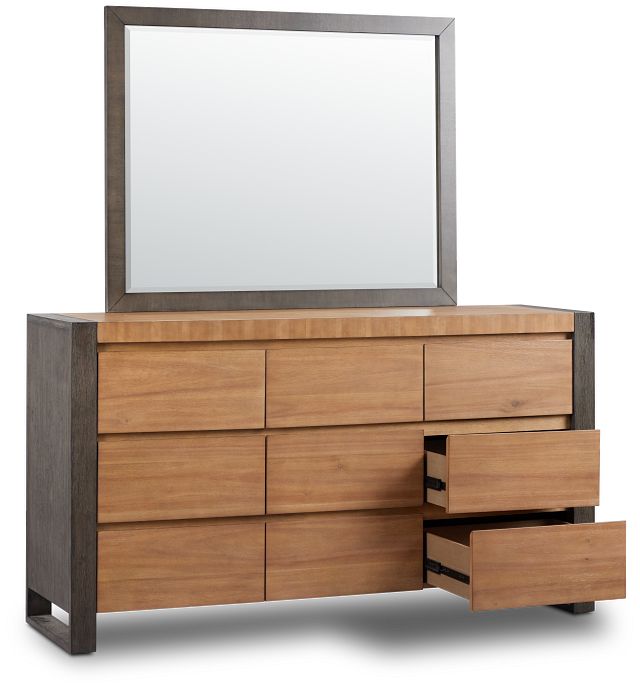 Jackson Two-tone Dresser & Mirror