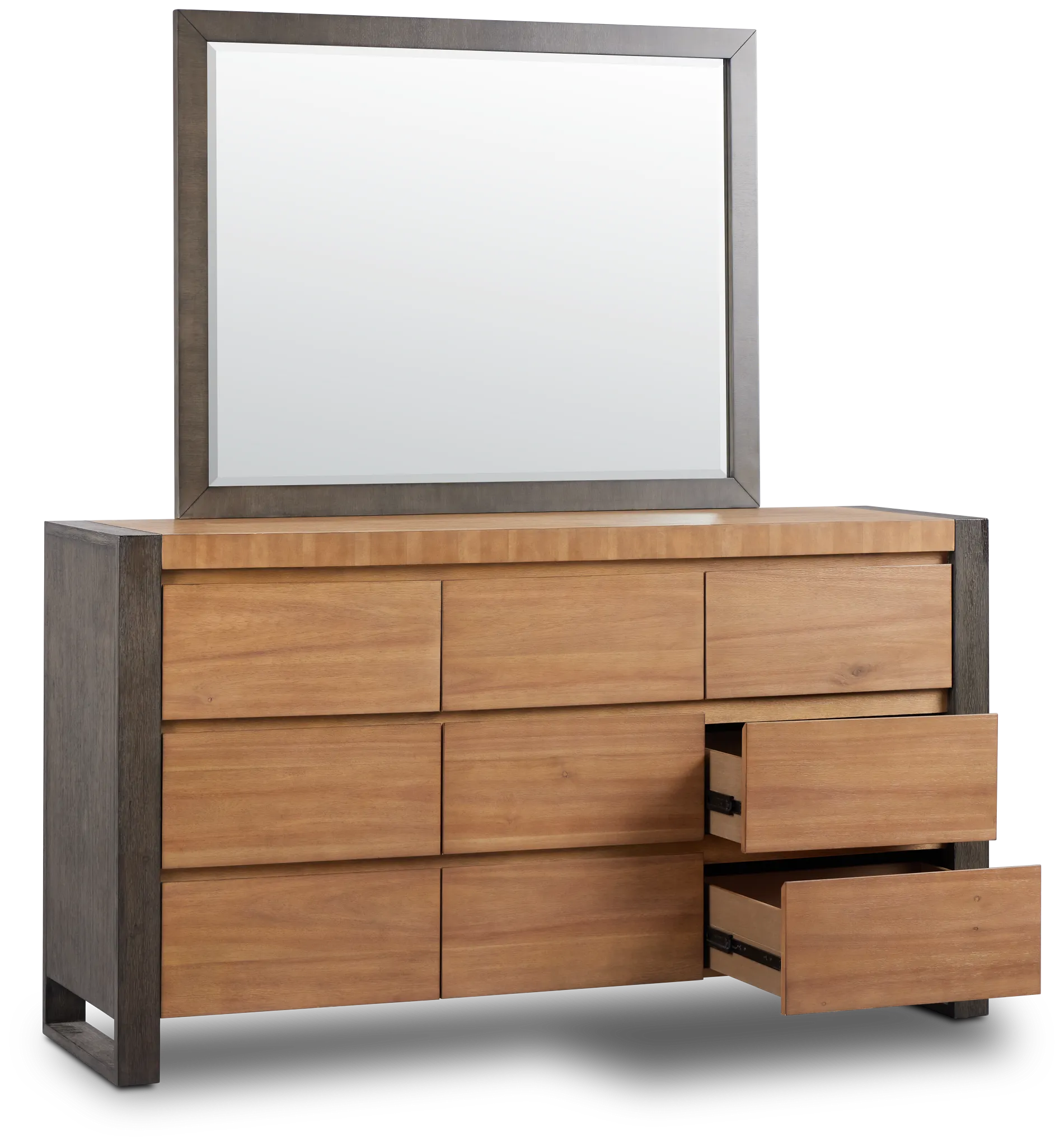 Jackson Two-tone Dresser & Mirror