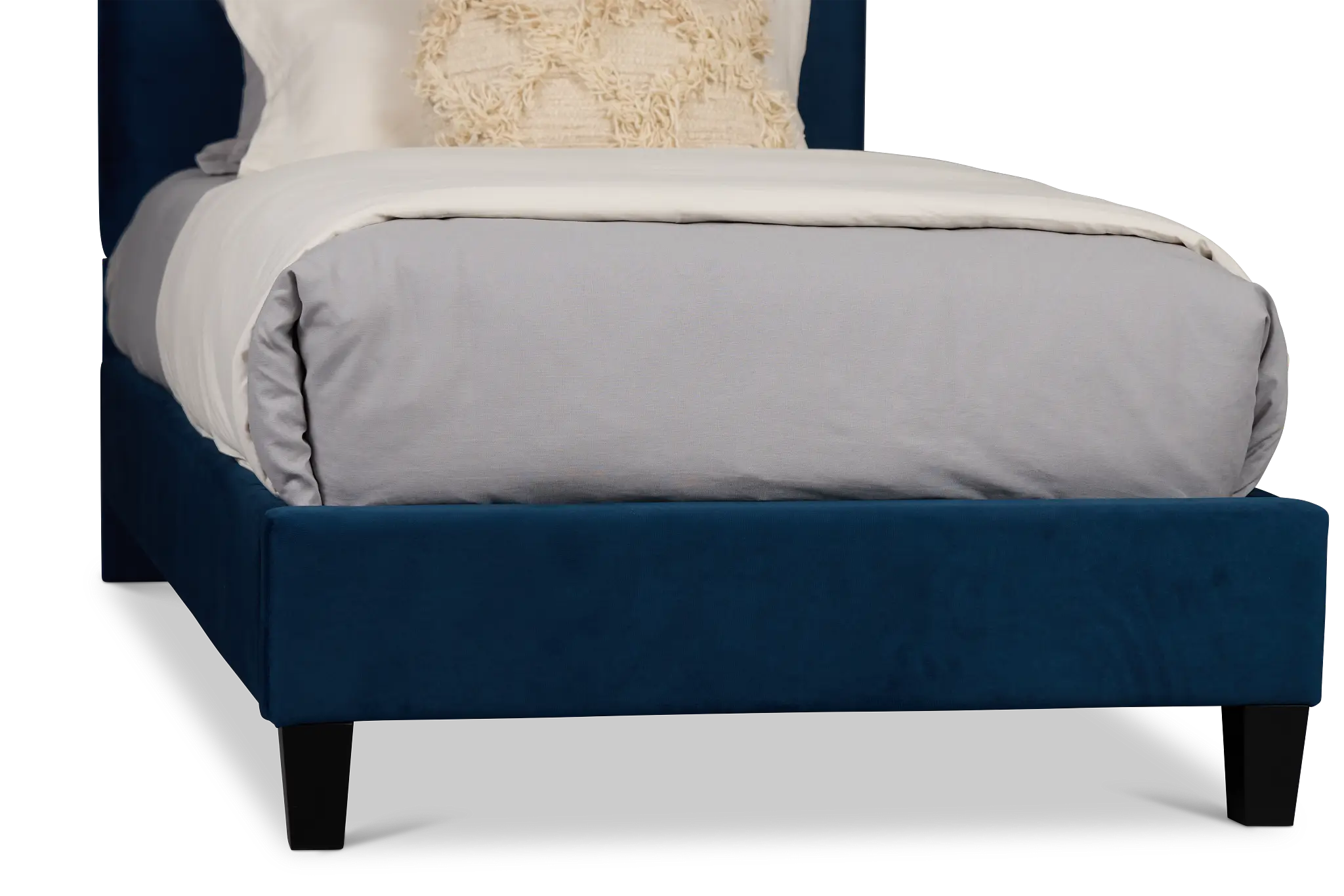 Lucy Dark Blue Uph Platform Bed Lucy Dark Blue Uph Platform Bed