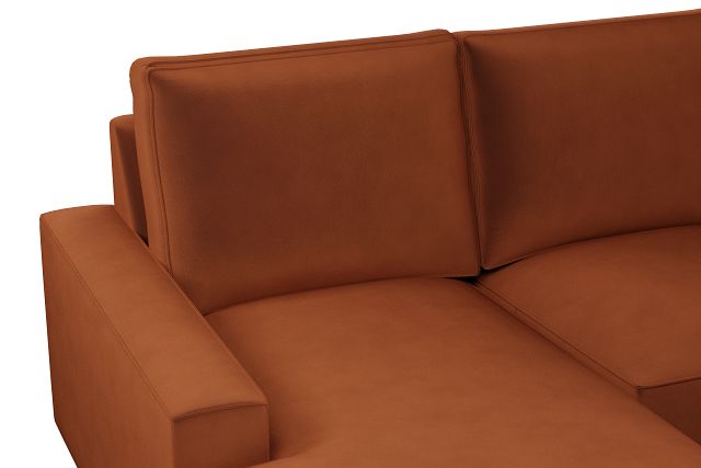 Edgewater Joya Orange Medium Left Chaise Sectional