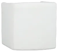 Kalid White Accent Chair