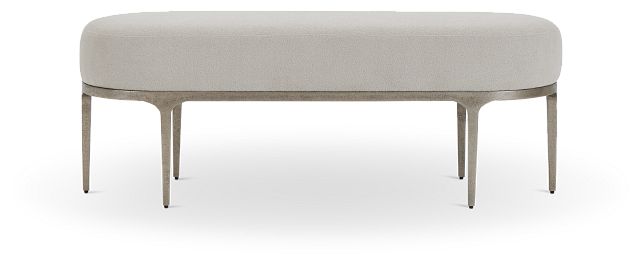 Linea Upholstered Metal Bench