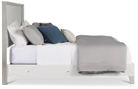 Doral White Panel Bed With Lights