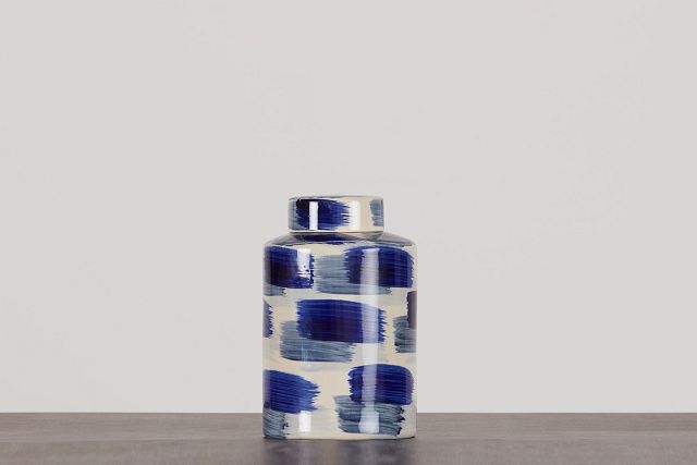 Alula Large Dk Blue Jar