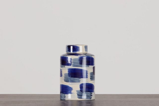 Alula Large Dk Blue Jar