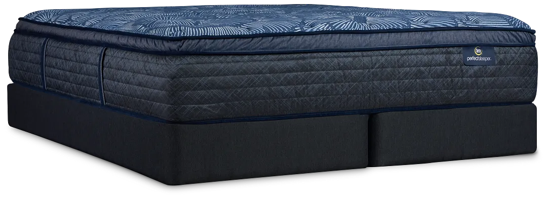 Serta Perfect Sleeper Cobalt Calm Plush Mattress Set