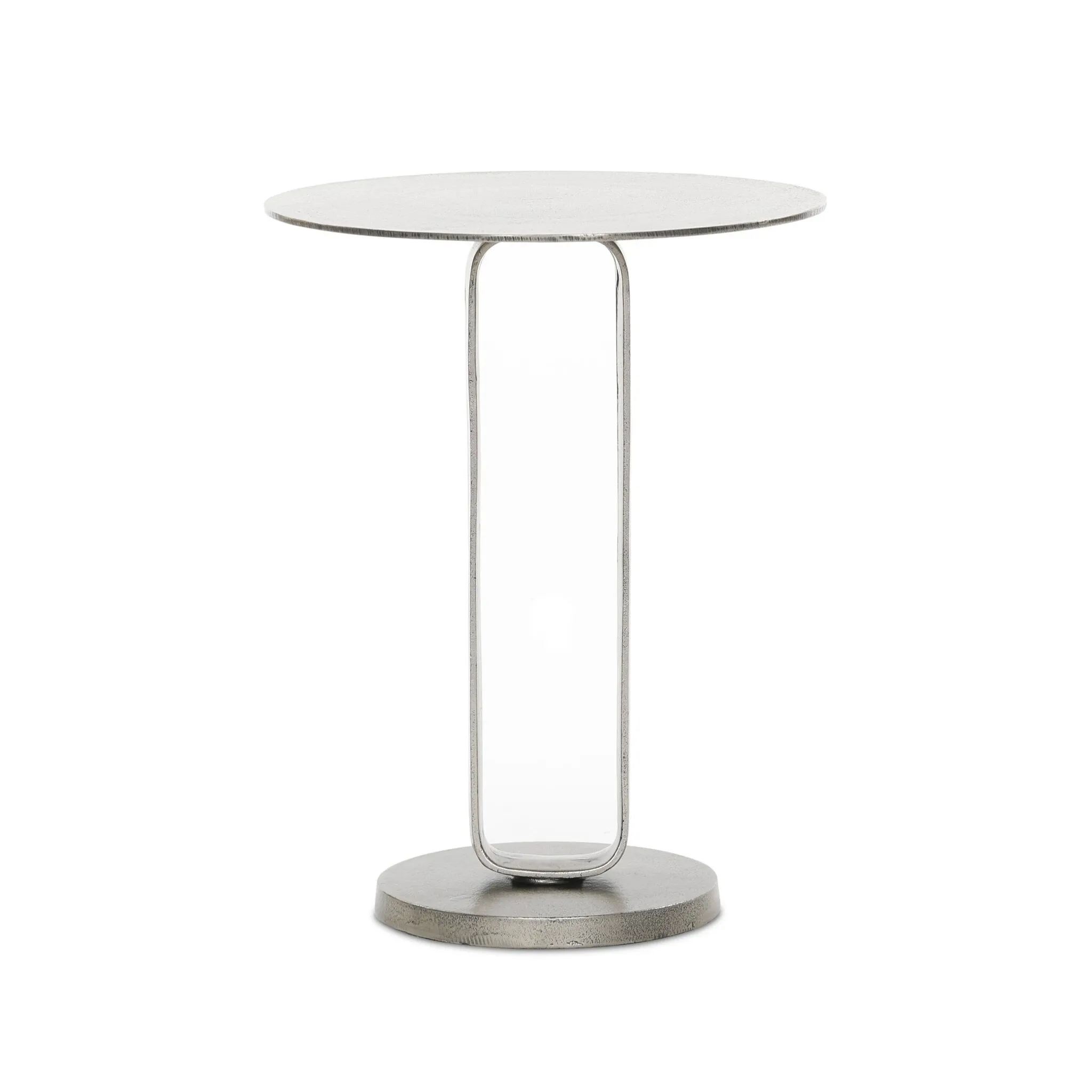 Four Hands Deem Nickel Round End Table