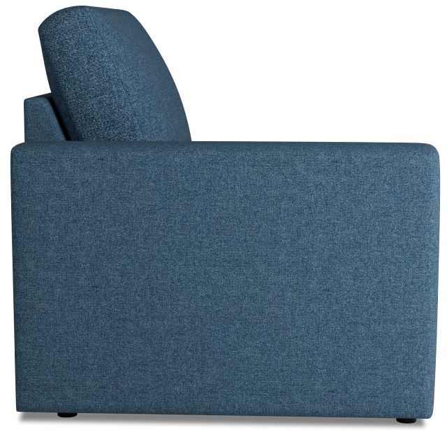 Citymod Blue Fabric Left Chair