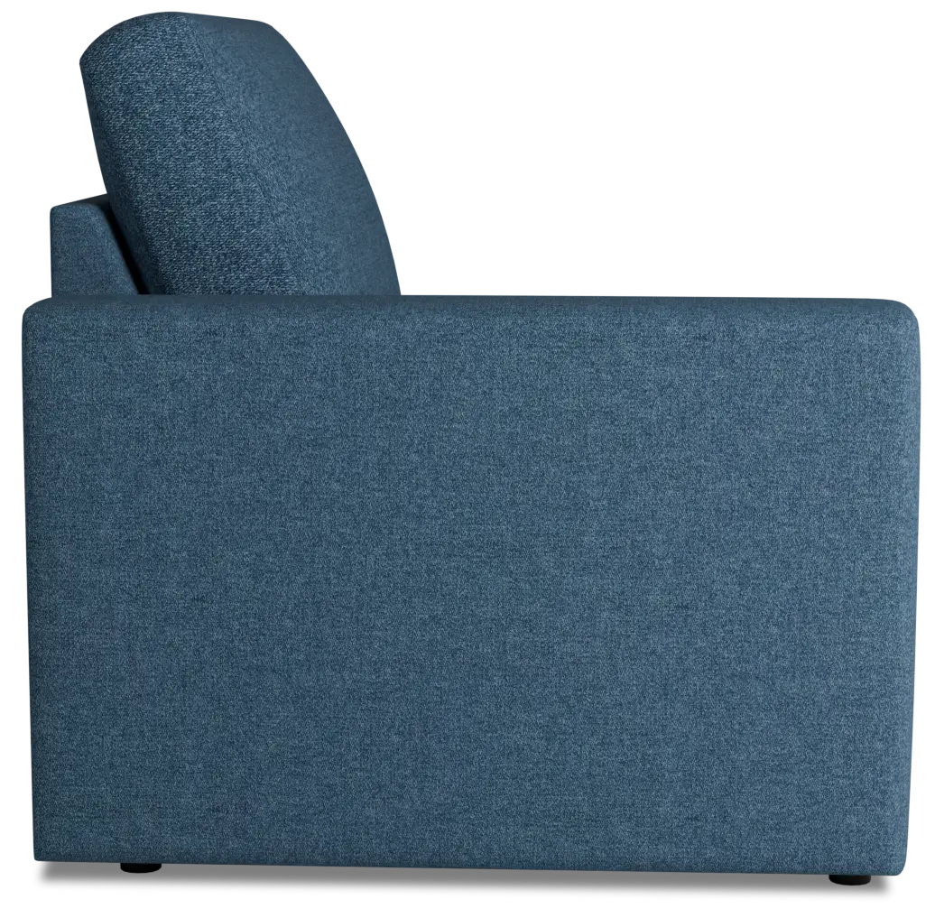 Citymod Blue Fabric Left Chair Citymod Blue Fabric Left Chair