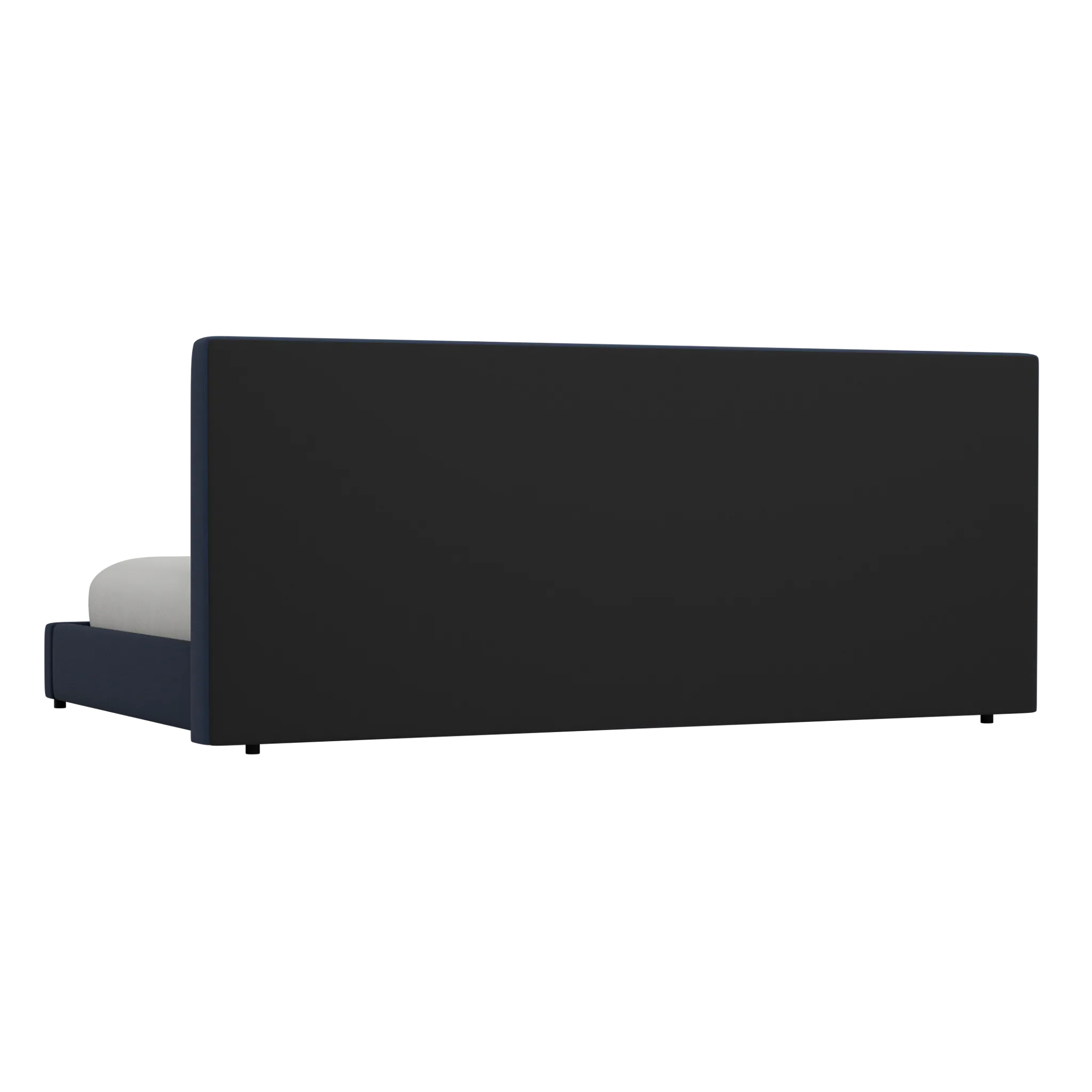 Grayton Joya Dark Blue 54" Upholstered Platform Bed