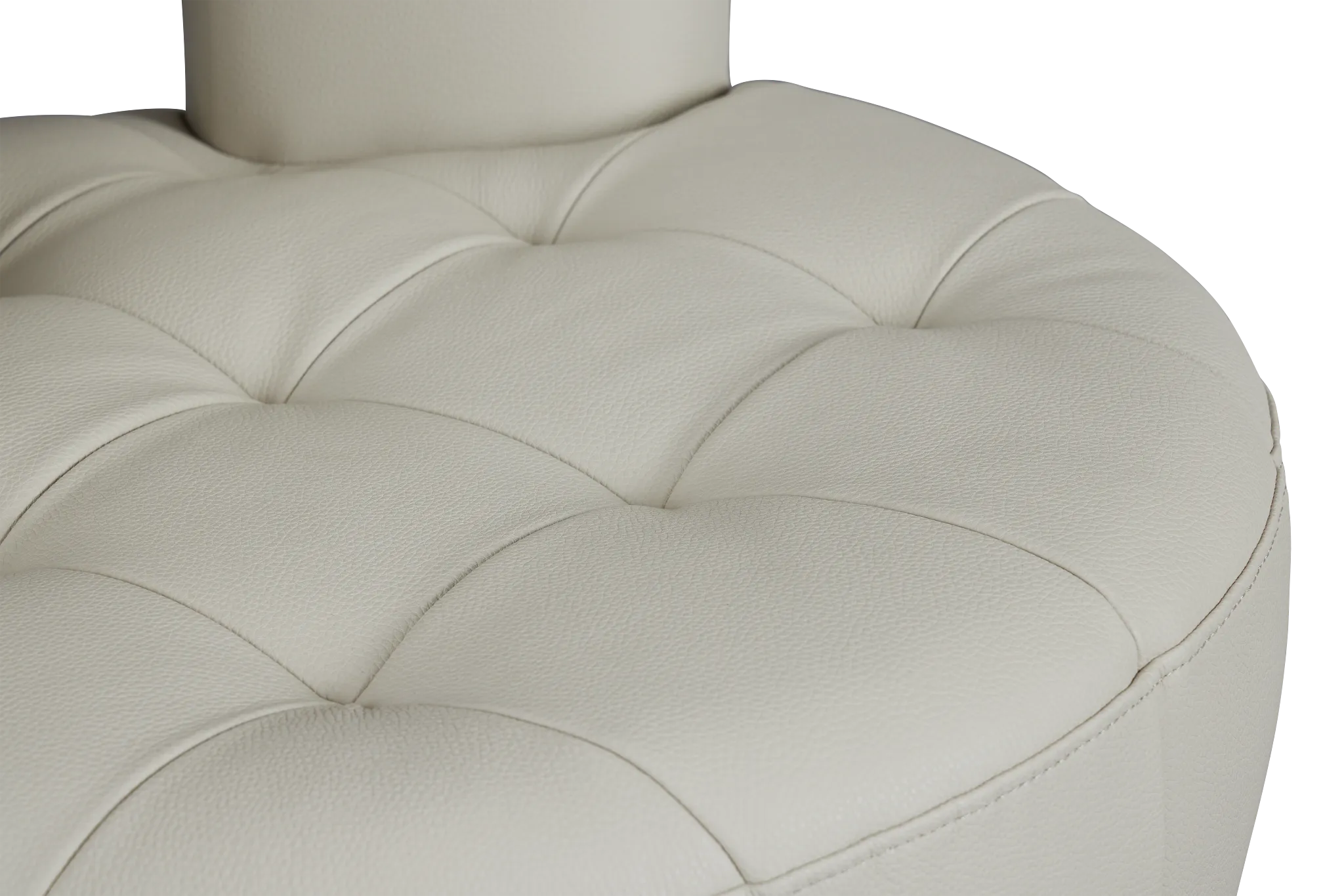 Zion Light Beige Micro Swivel Accent Chair