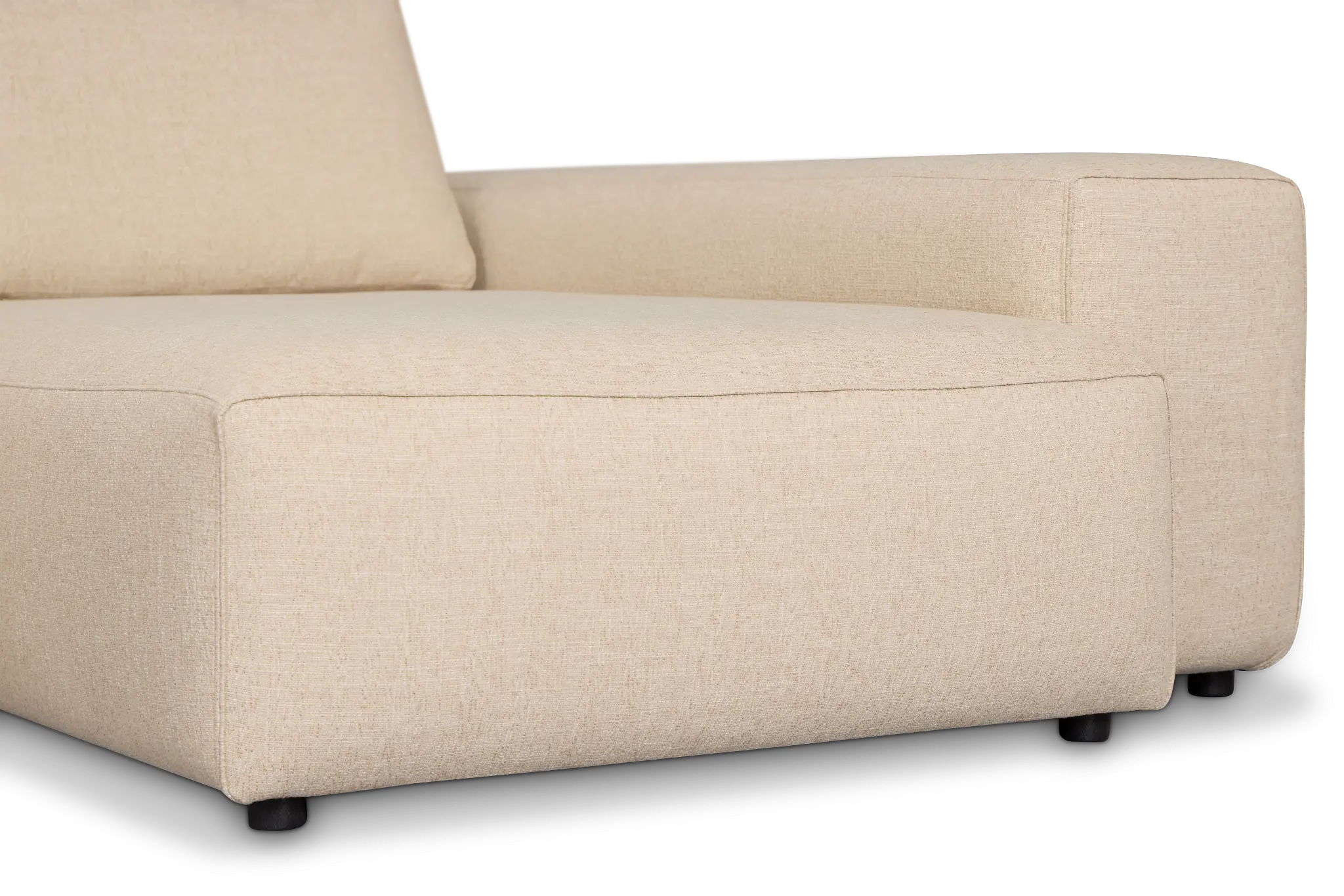 Cleo Beige Fabric Double Chaise Sectional Cleo Beige Fabric Double Chaise Sectional