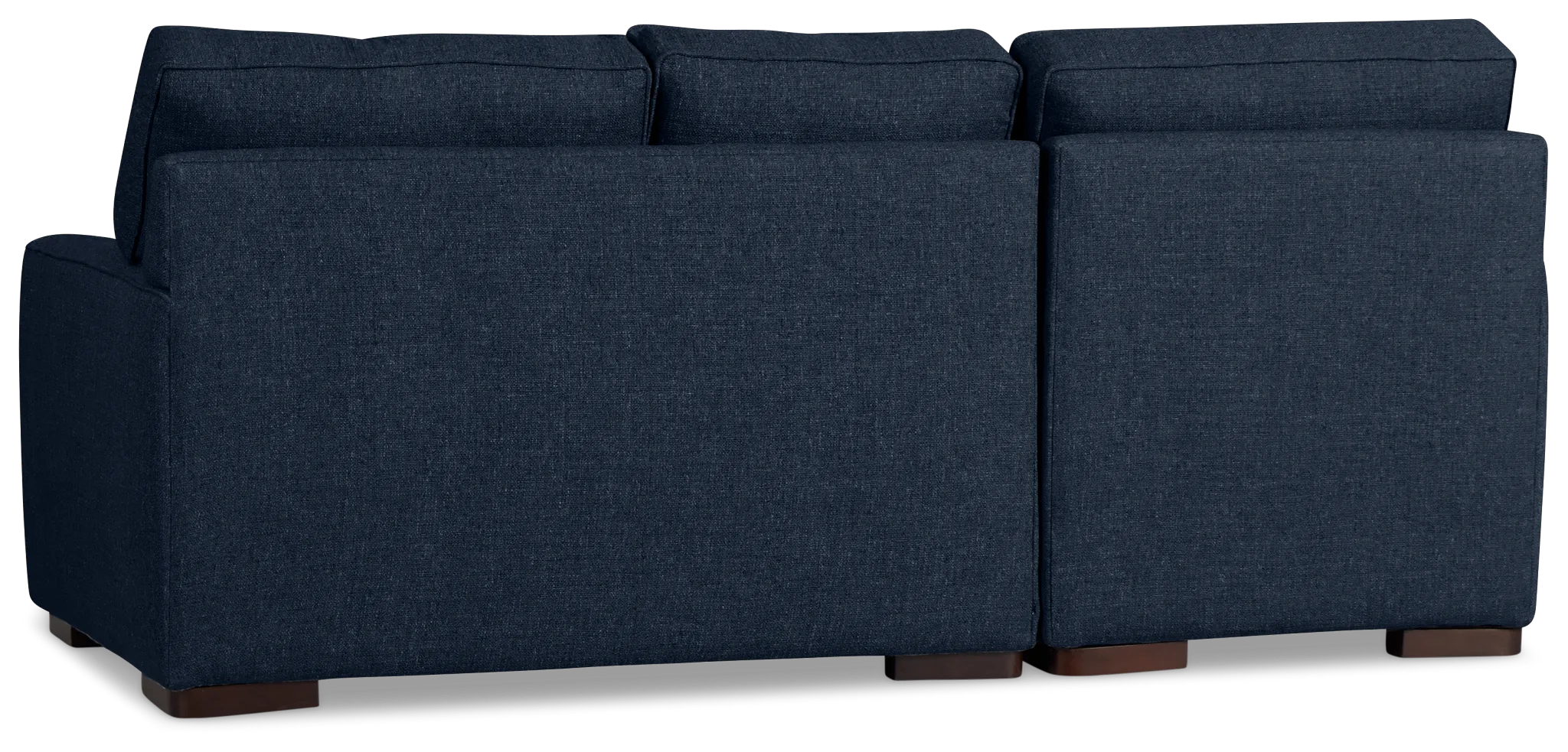 Sinclair Dark Blue Fabric Left Chaise Sectional