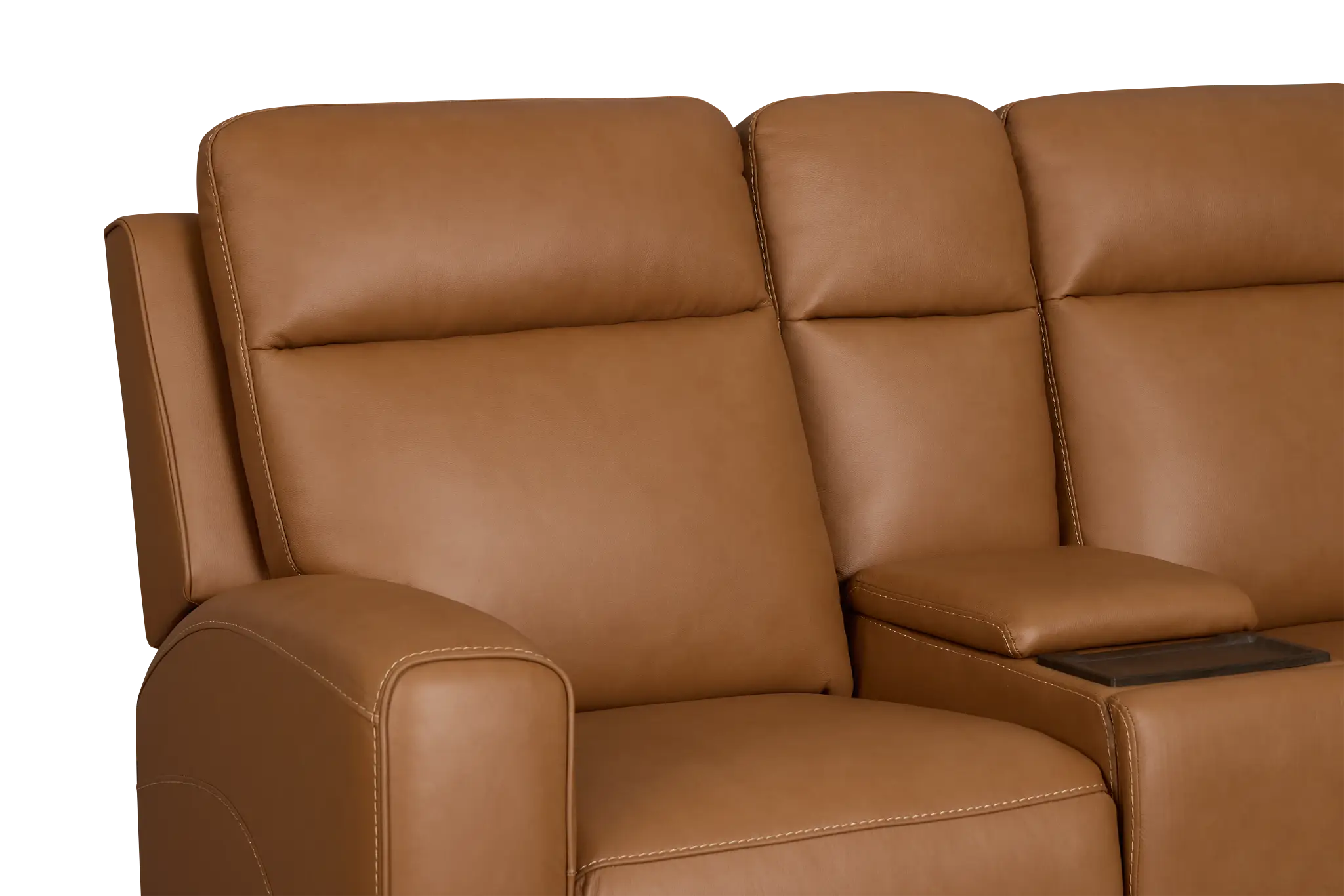 Flexsteel Belmont Medium Brown Lthr/vinyl Power Reclining Loveseat Flexsteel Belmont Medium Brown Lthr/vinyl Power Reclining Loveseat