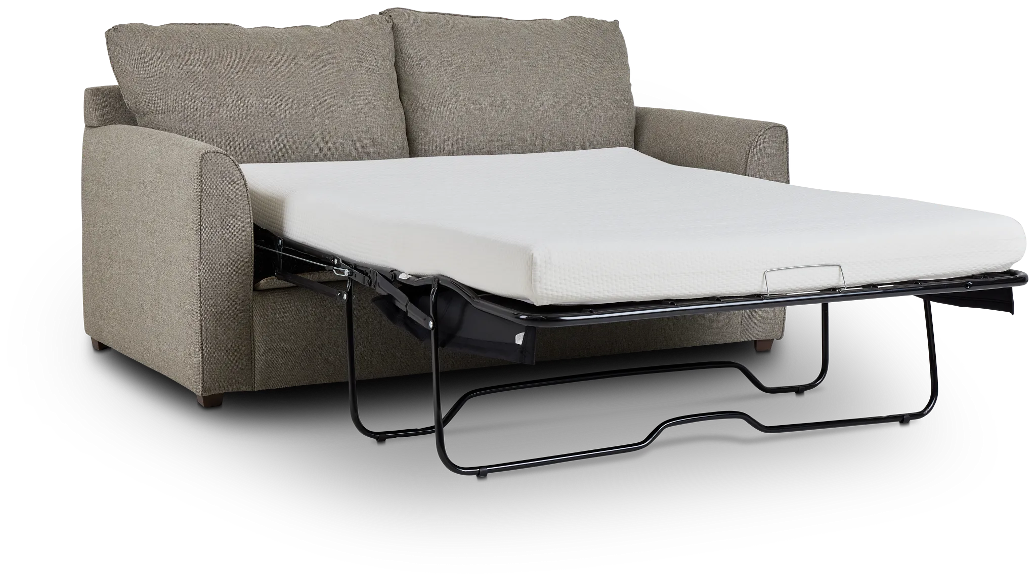 Asheville Brown Fabric Memory Foam Sleeper