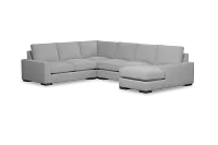 Edgewater Delray Light Gray Medium Right Chaise Sectional
