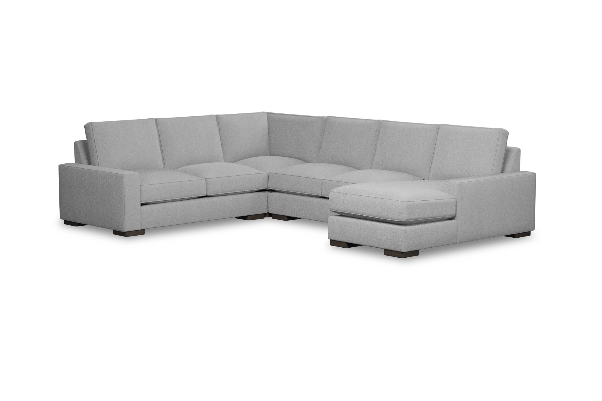 Edgewater Delray Light Gray Medium Right Chaise Sectional