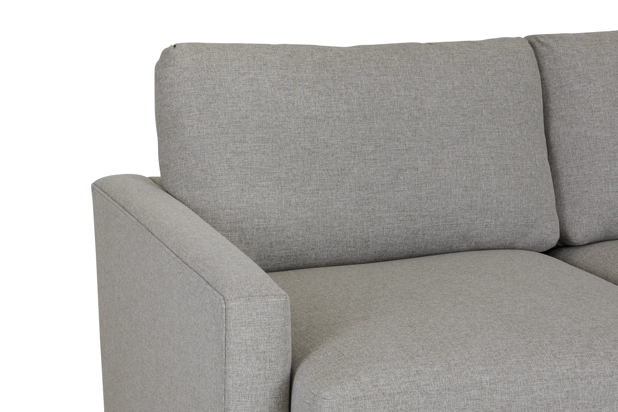 Noah Khaki Fabric Large Right Chaise Sectional