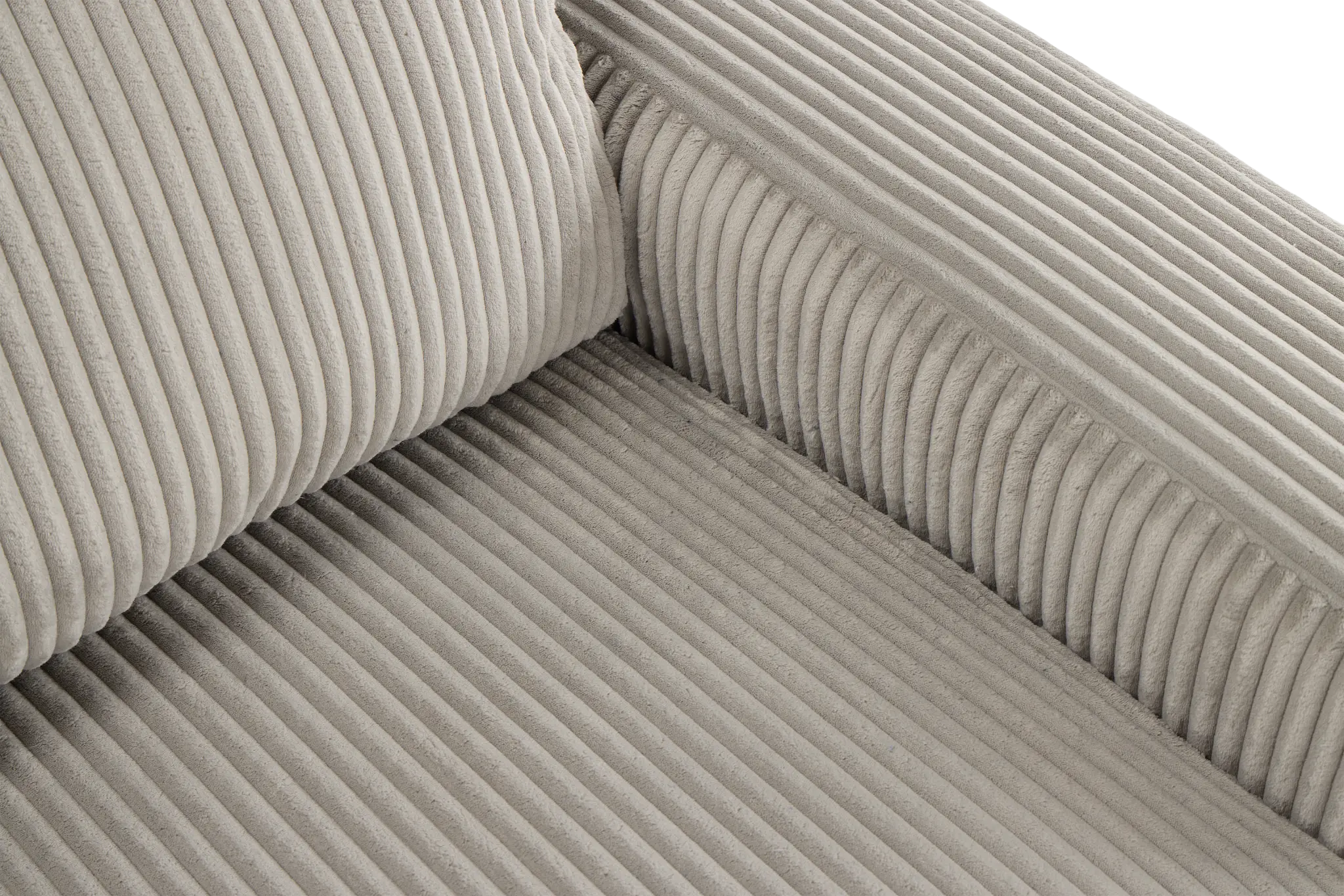 Charlie Gray Fabric Medium Two-arm Sectional Charlie Gray Fabric Medium Two-arm Sectional