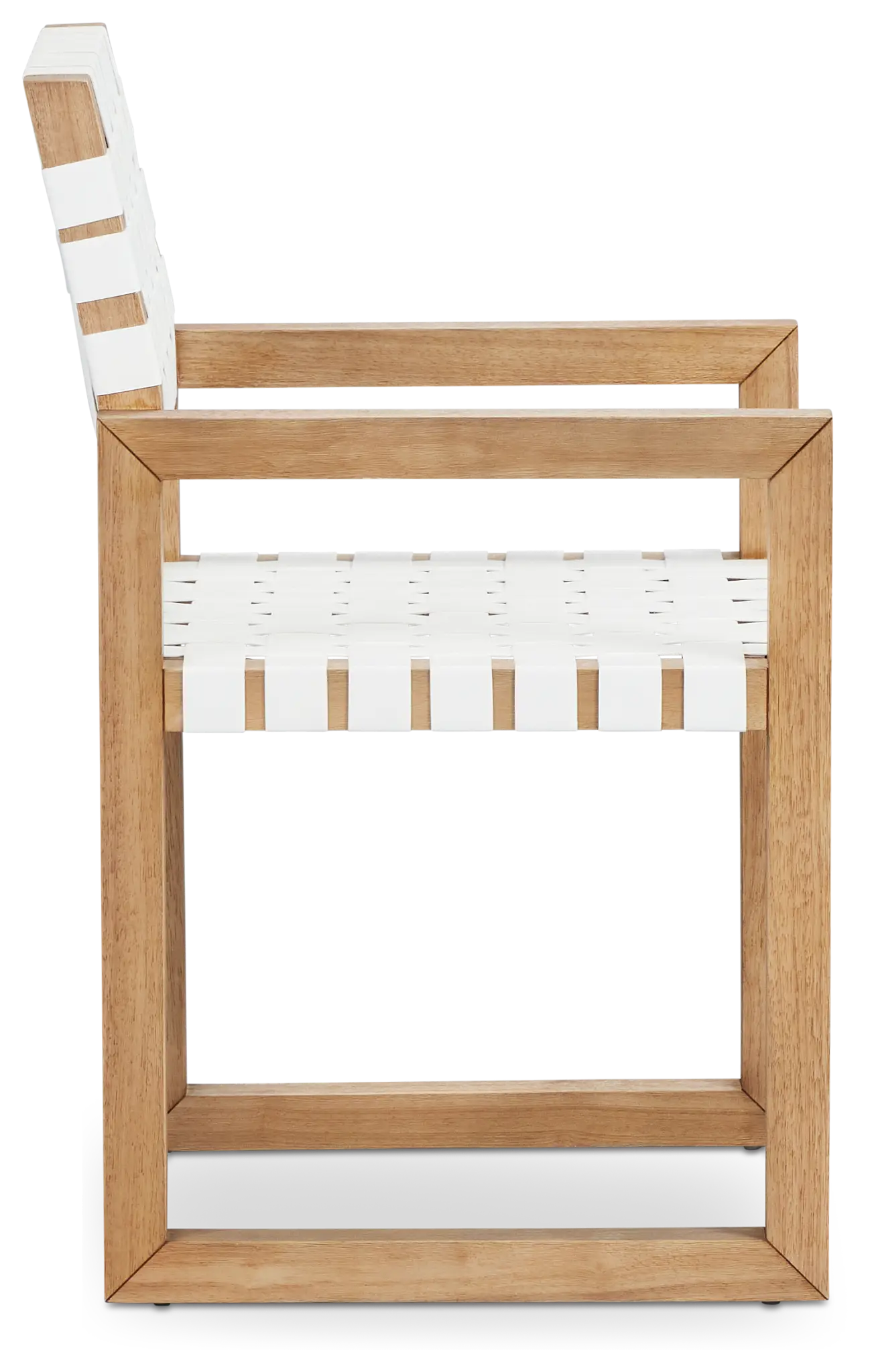 Haven White Woven Leather Arm Chair Haven White Woven Leather Arm Chair