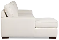 Sinclair Light Beige Fabric Small Left Chaise Sectional