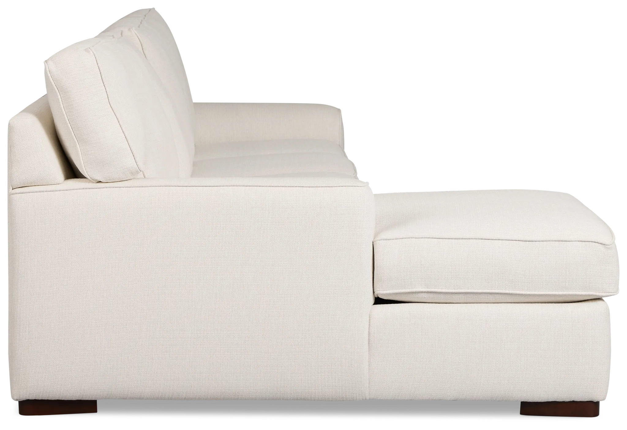 Sinclair Light Beige Fabric Small Left Chaise Sectional