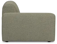 Baylor Green Fabric Left Chair