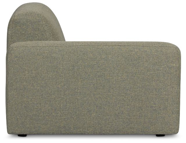 Baylor Green Fabric Left Chair