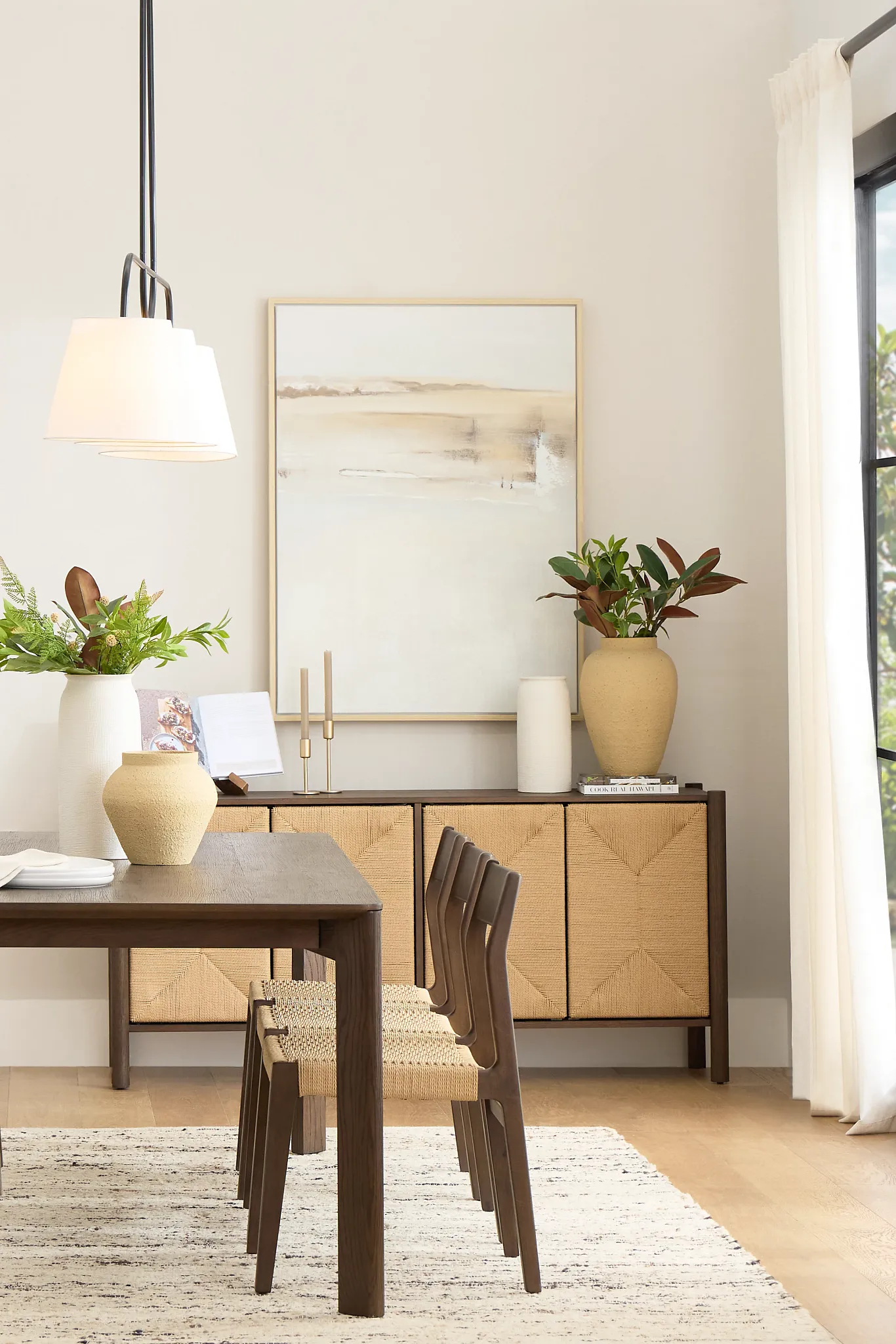 Santorini Dark Tone 79" Rectangular Table