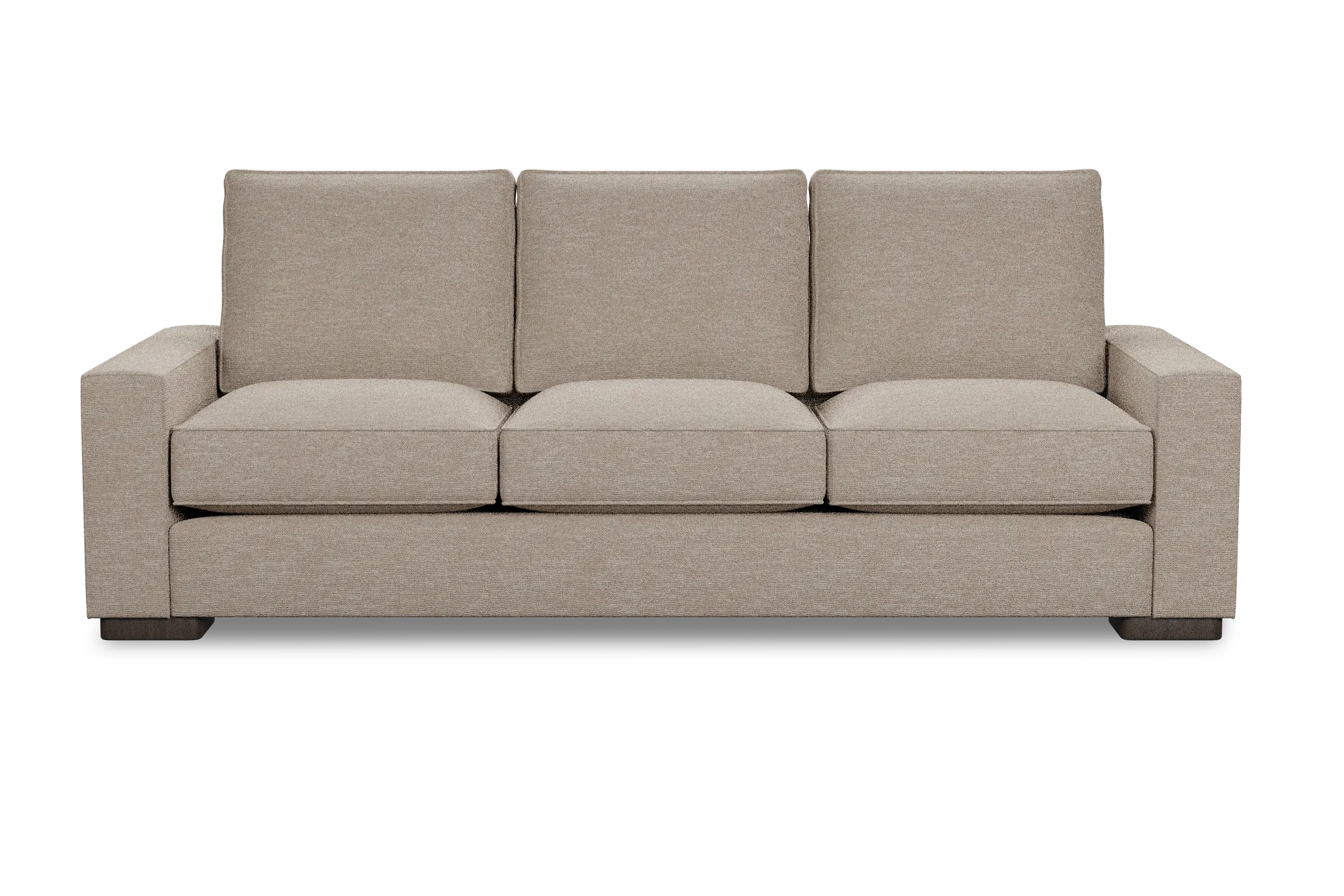 Edgewater Victory Taupe 96" Sofa W/ 3 Cushions