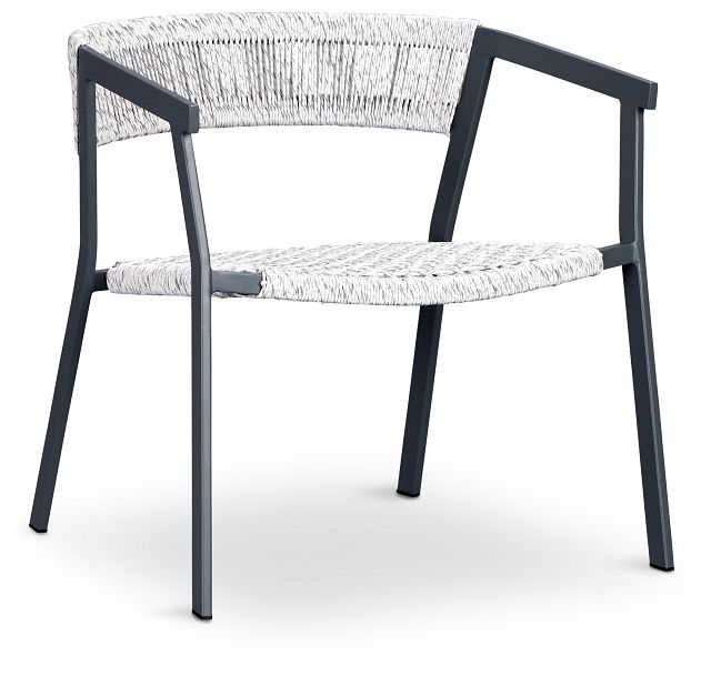 Valencia Gray Woven Arm Chair