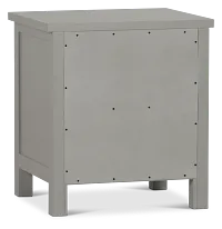 Charleston Gray 2-drawer Nightstand