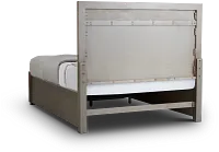 Zurich Gray Panel Storage Bed