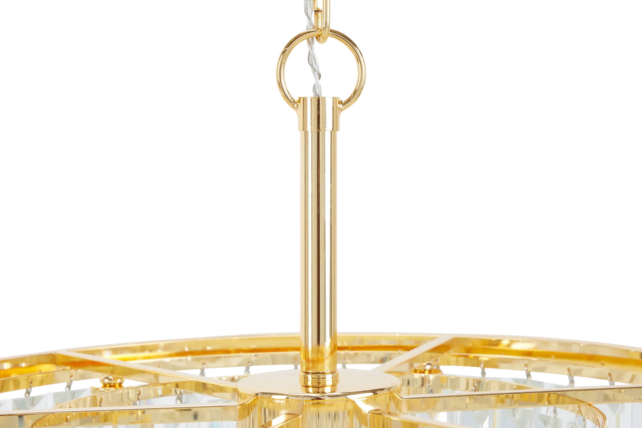 Audrey Gold Round Chandelier