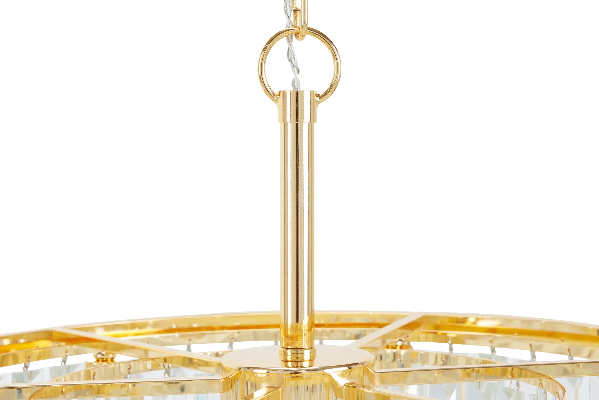 Audrey Gold Round Chandelier Audrey Gold Round Chandelier