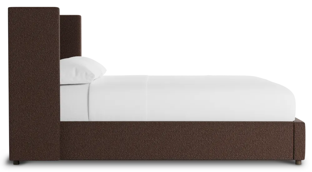 Captiva Elite Dark Brown 48" Upholstered Shelter Bed