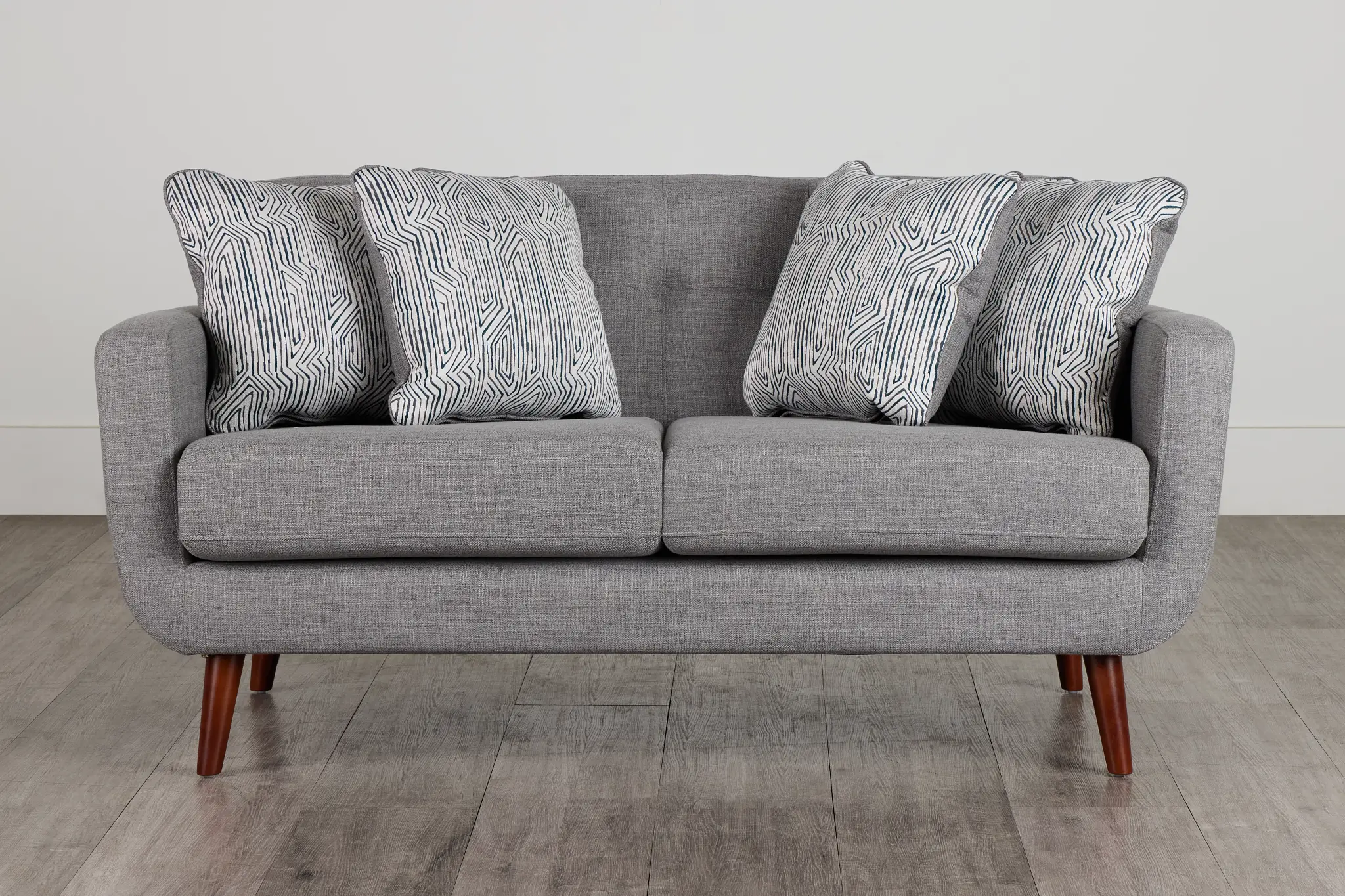 Raya Light Gray Fabric Loveseat Raya Light Gray Fabric Loveseat