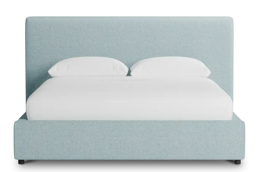 Grayton Elite Light Blue 44" Upholstered Platform Bed Grayton Elite Light Blue 44" Upholstered Platform Bed