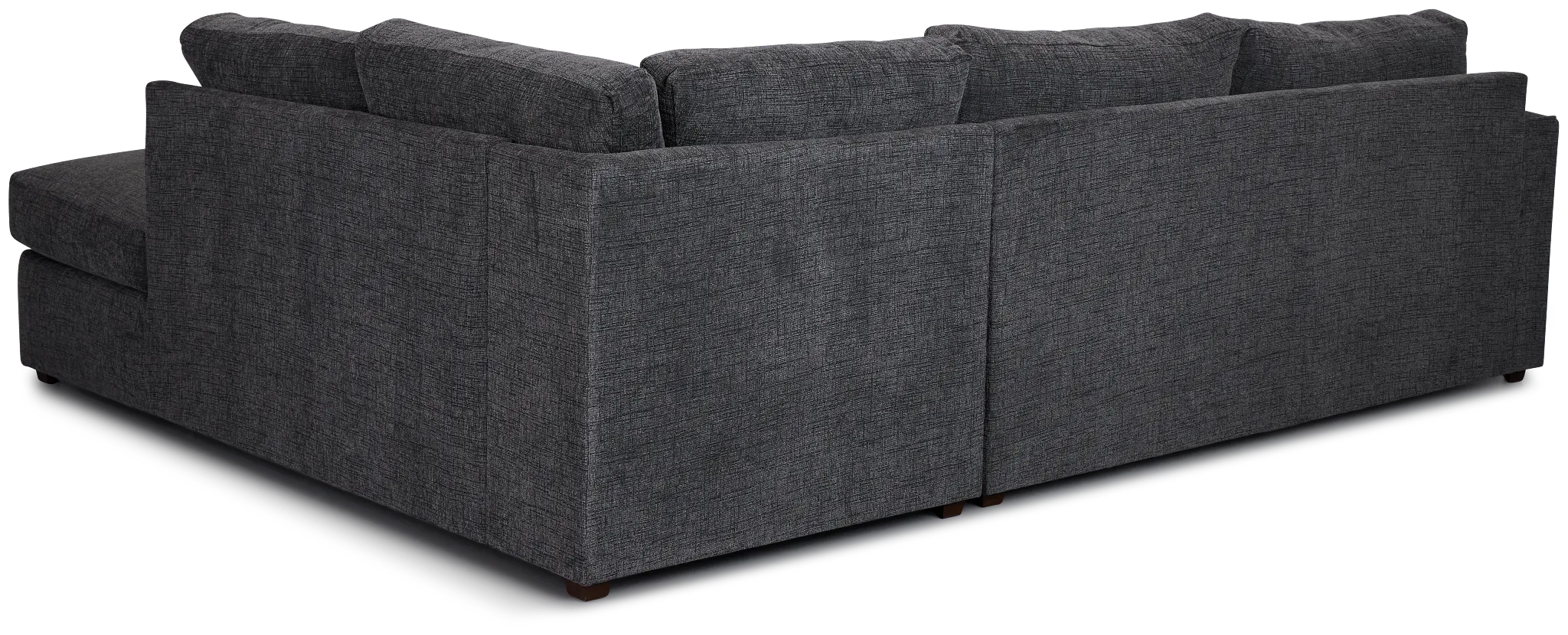 Maxie Dark Gray Micro Small Right Bumper Sectional