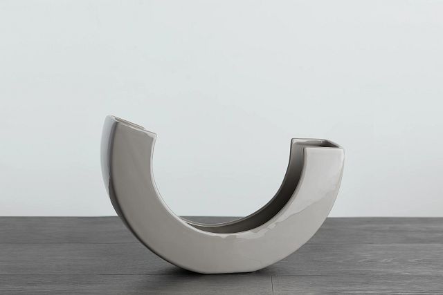 Teegan Gray Curved Vase (0)