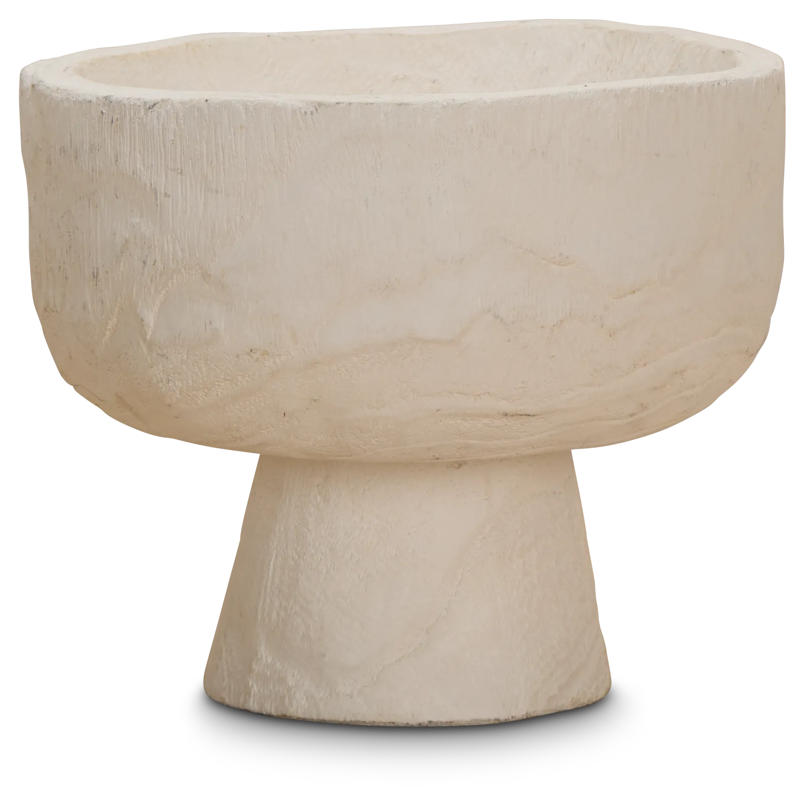 Pauli White Wood Bowl