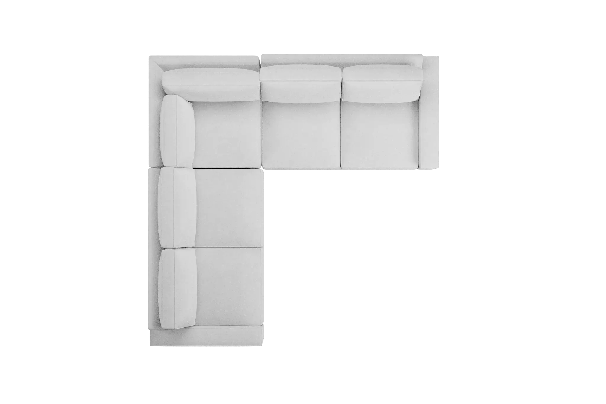 Edgewater Suave White Small Two-arm Sectional Edgewater Suave White Small Two-arm Sectional