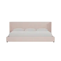 Captiva Joya Light Pink 48" Upholstered Shelter Bed