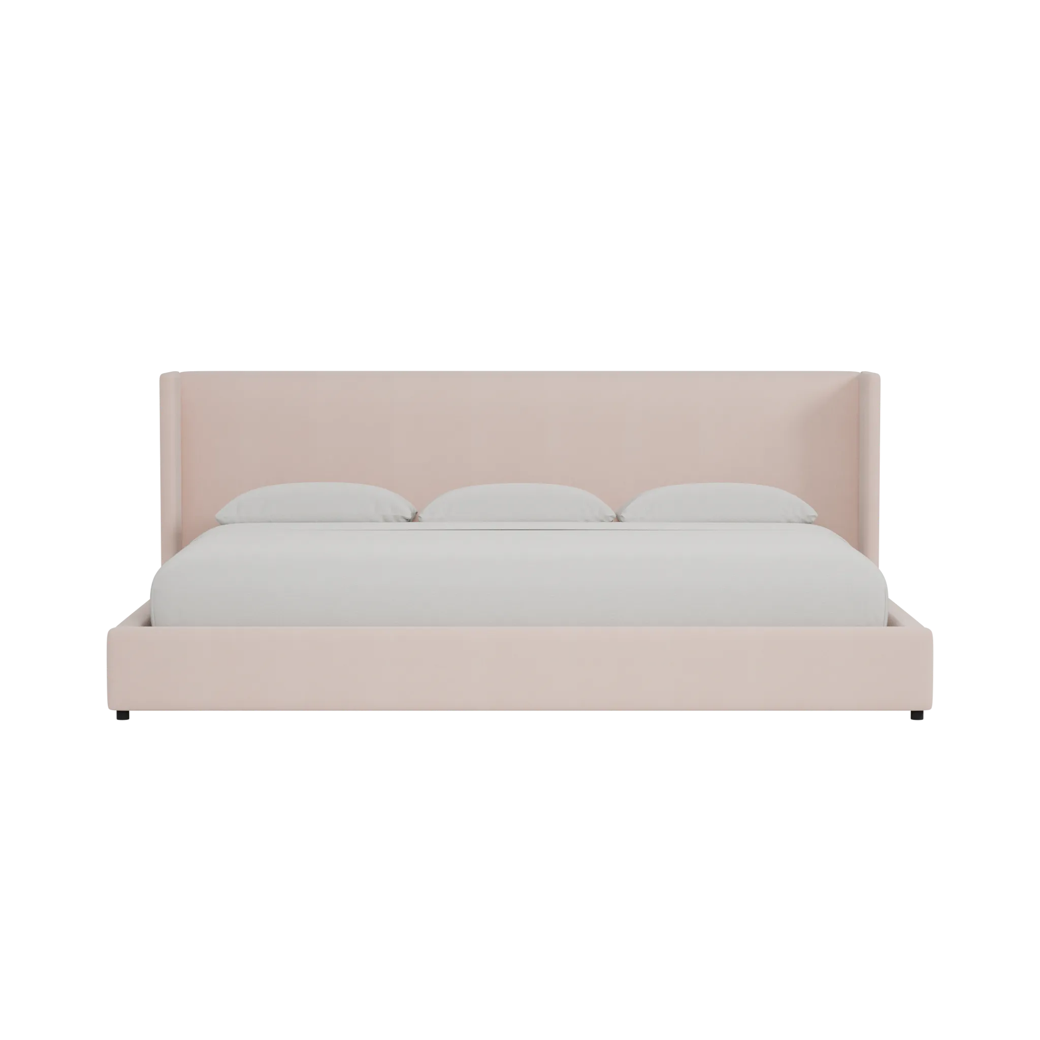 Captiva Joya Light Pink 48" Upholstered Shelter Bed
