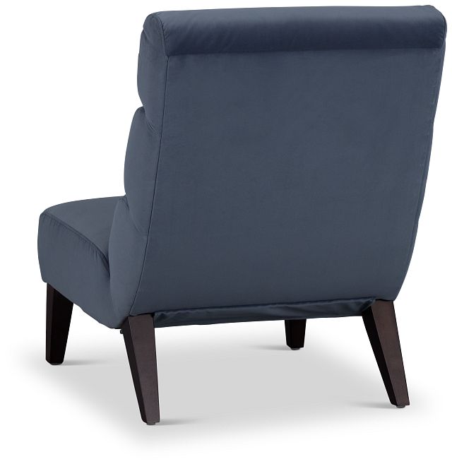 Emily Dark Gray Velvet Accent Chair