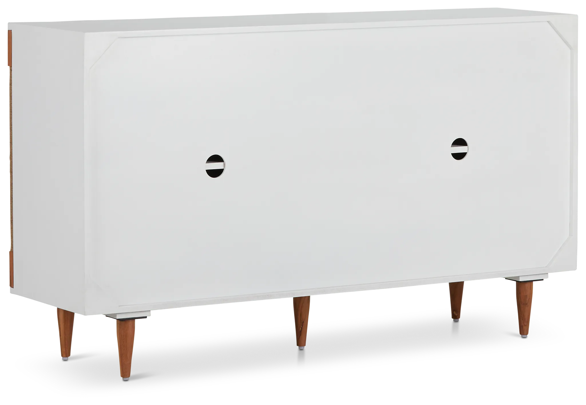 Woven Two-tone Four-door Cabinet