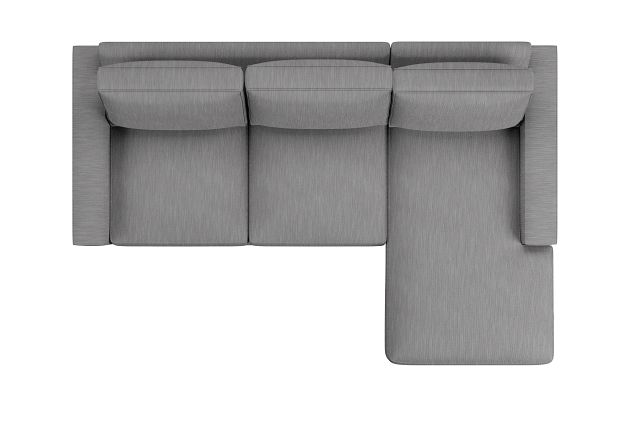 Edgewater Revenue Gray Right Chaise Sectional