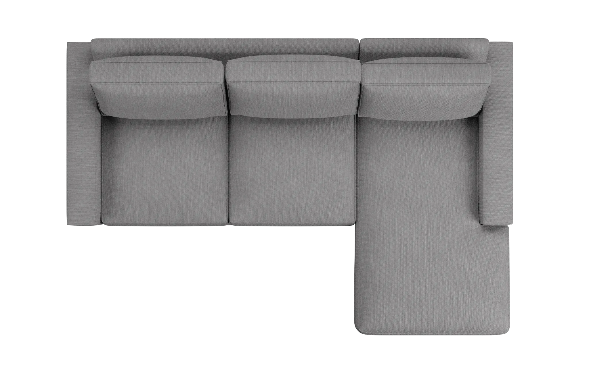 Edgewater Revenue Gray Right Chaise Sectional